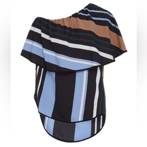 Smarteez Italy‎ Striped One-shoulder Top
